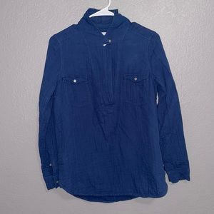 Lou & grey blue palette popover blouse size small